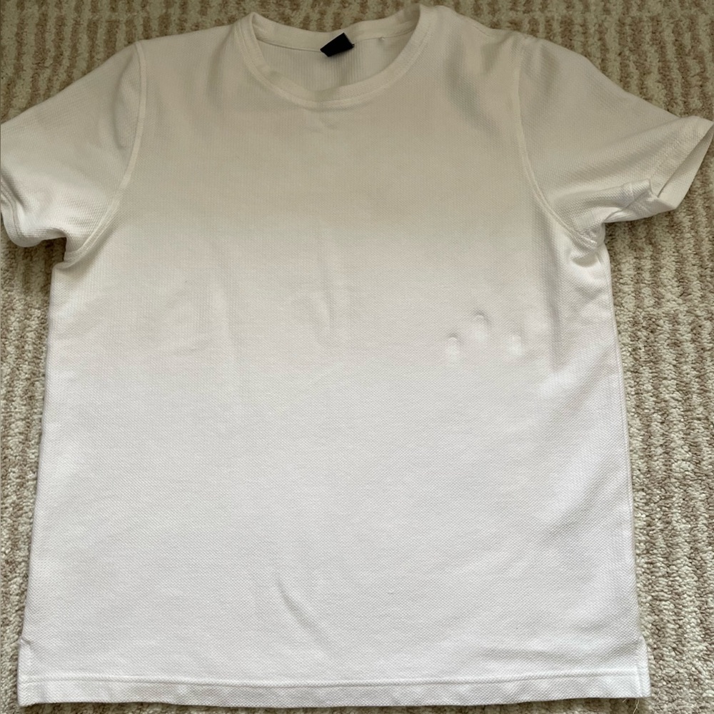 Bershka white knitted T-shirt